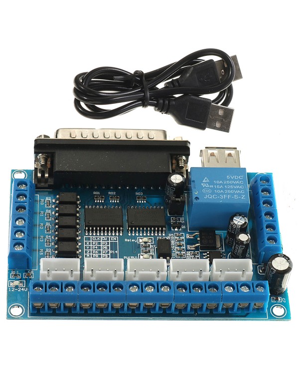 Stepper Motor Driver Interface Board Optocoupler Isolation For MACH3 5 Axis CNC Laser Module