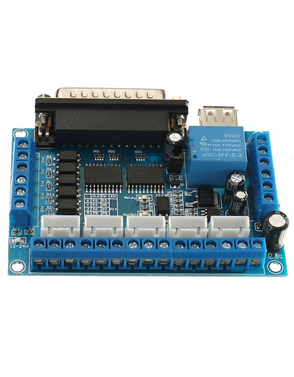 Stepper Motor Driver Interface Board Optocoupler Isolation For MACH3 5 Axis CNC Laser Module