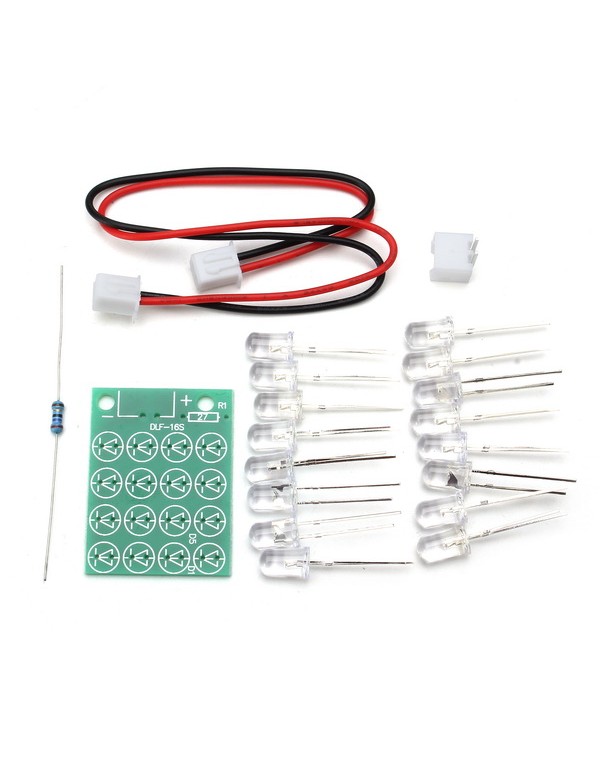 3Pcs DIY CD4017+NE555 Strobe Module Electronics Learning Kit