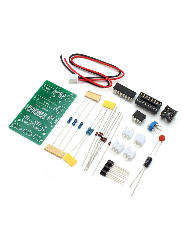 3Pcs DIY CD4017+NE555 Strobe Module Electronics Learning Kit
