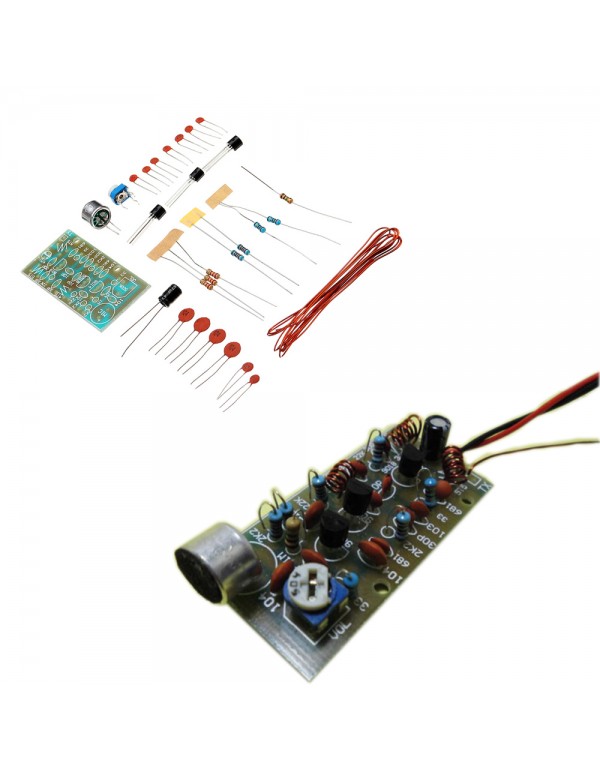 3pcs DIY 3-Tube Wireless Microphone Kit Wireless Microphone Module Electronic Manufacture Kit